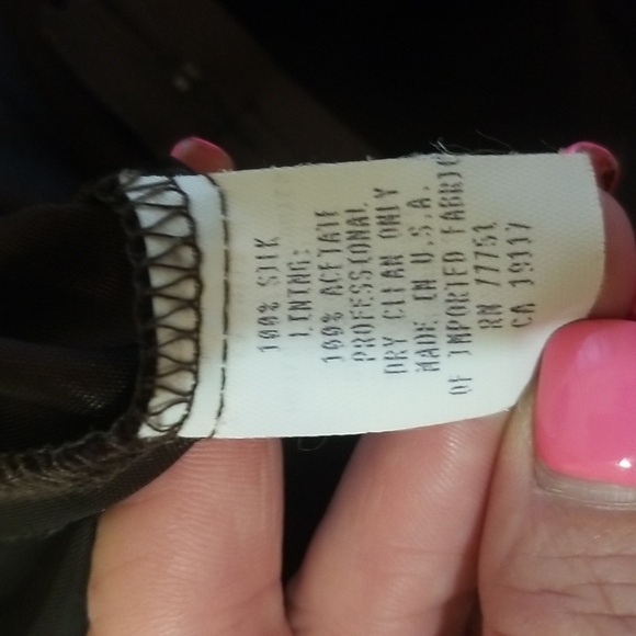 Betsey Johnson Evening Silk Cocktail Dress. Size 8 - Picture 11 of 11